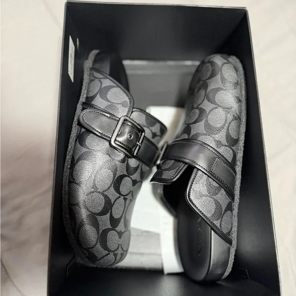 Coach Monogram Black Slip-On Shoes - Picture 5 of 6